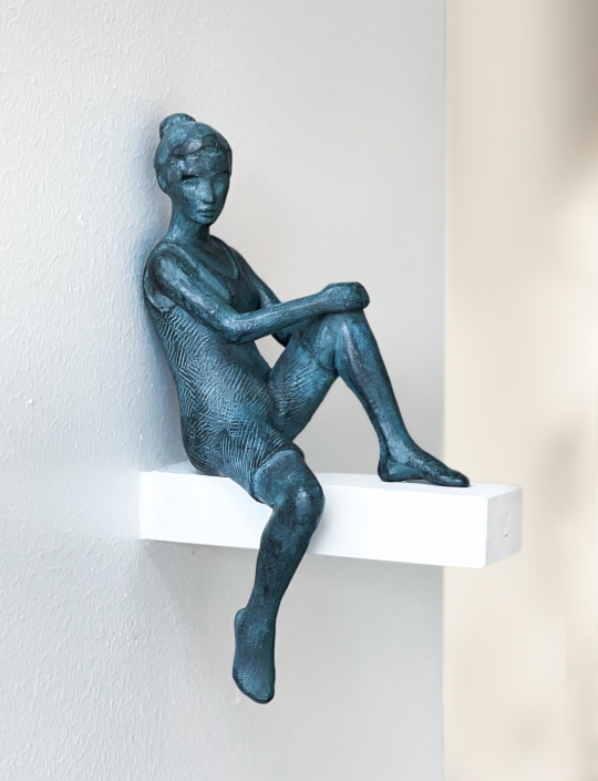 Galerie Alex F. Eva Larsson Don´t be afraid 1 Bronze, 23 x 13 x 8 cm, 2025